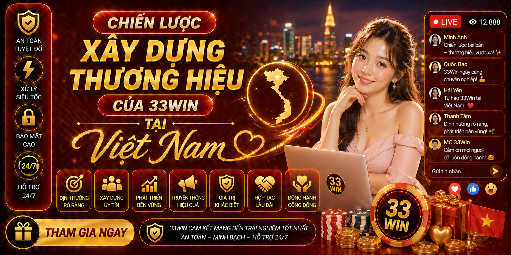Chiến lược xây dựng thương hiệu của 33Win tại Việt Nam